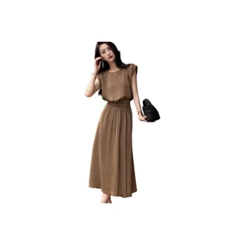 Dme Two Piece Skirt Sets Women's Coffee