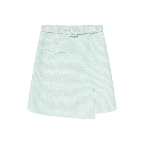 Goodland Casual Short Skirts Women's Light Green