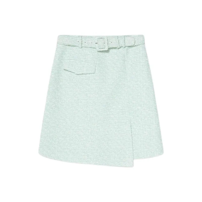 Goodland Casual Short Skirts Women's Light Green-0