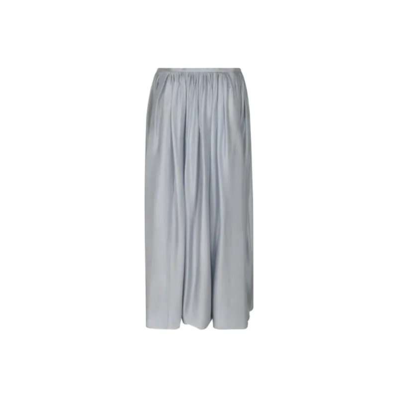 GIORGIO ARMANI Ruched Satin Maxi Skirt-0