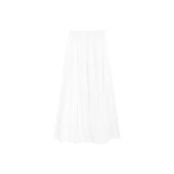SNZX Casual Long Skirts Women's White