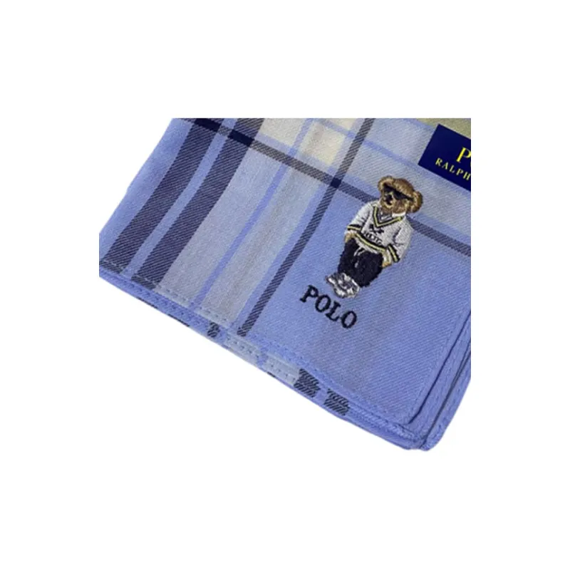 Polo Ralph Lauren Silk Scarves Unisex Blue-1