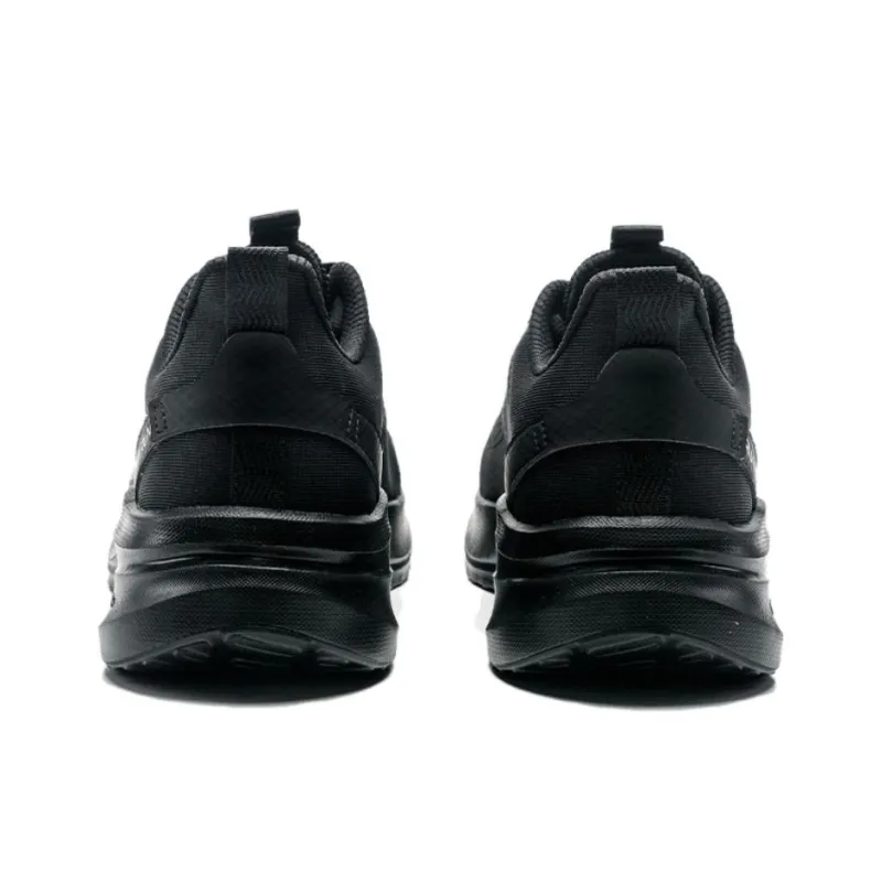 QIAODAN Slip Resistant And Breathable Low Top Casual Running Shoes Men's Black-4
