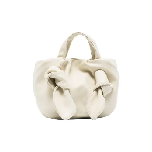 Staud Ronnie Leather Shoulder Bag, Crossbody Bag, Handbag Regular Women's Cream White