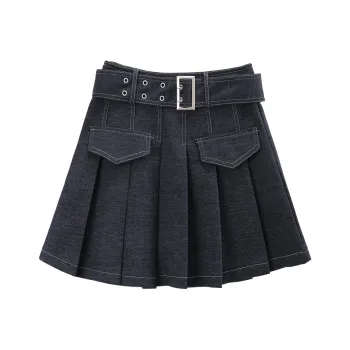 A Paradise For Awakening Casual Short Skirts Women's Blue