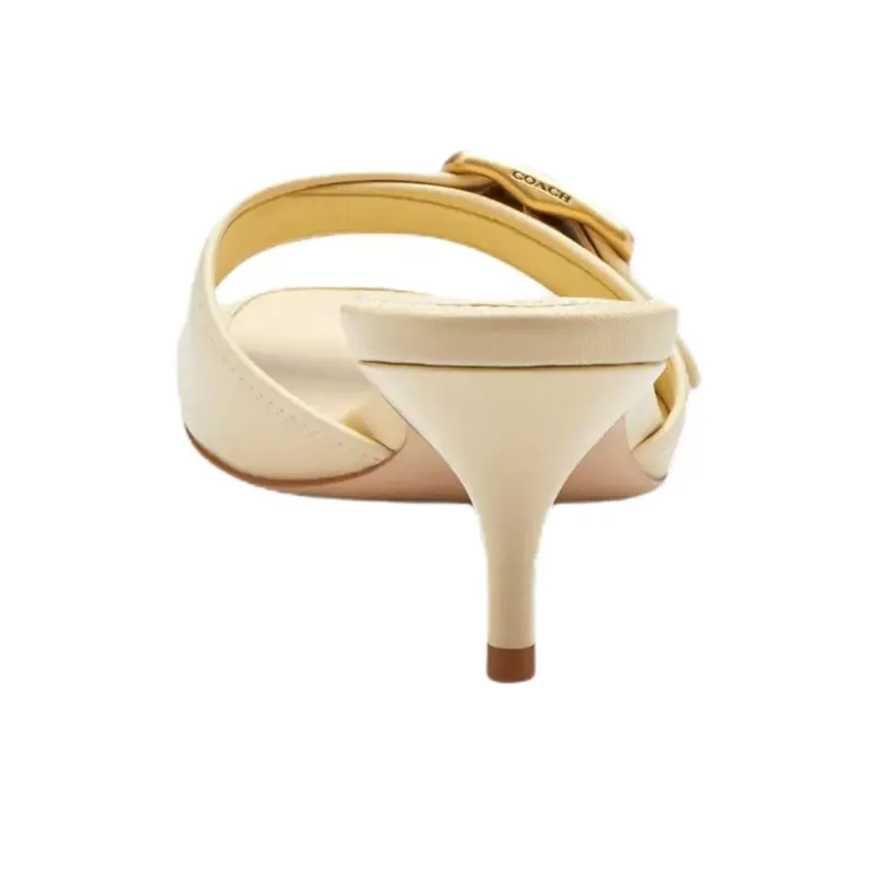 COACH Margot Slide Slippers Women's Gold-4