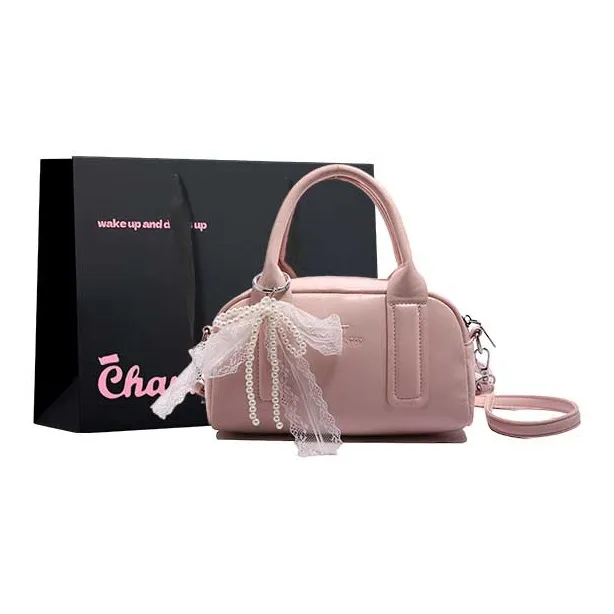Champion Cub PU Boston Bag, Shoulder Bag, Crossbody Bag, Handbag Women's Multicolor-5