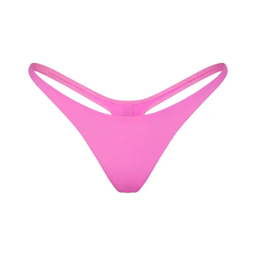 SKIMS SIGNATURE SWIM THONG Bikini Women's NEON ORCHID/Neon Orchid