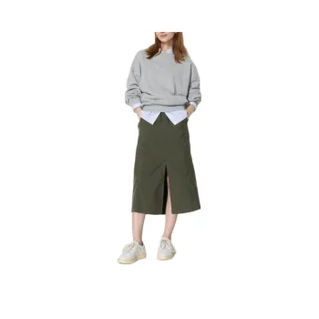 UNIQLO Casual Long Skirt Women's Dark Green