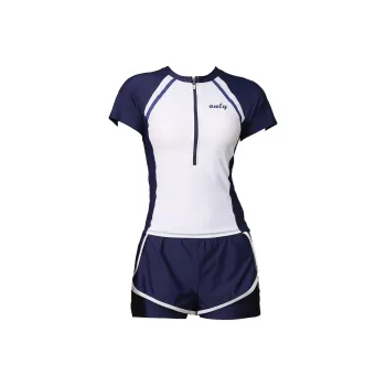 Hao Zhilang Two Piece Swimsuits Women's Navy Blue