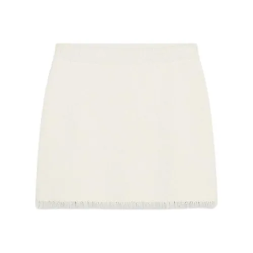 ZARA Casual Short Skirts Women's Raw White