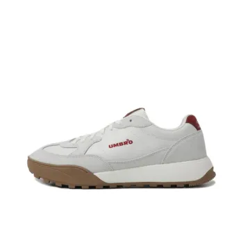 Umbro Anti Slip Wear Resistant Low Top Casual Shoes Unisex White Gray