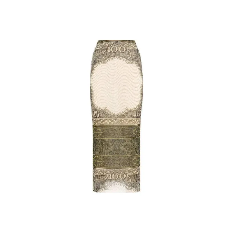 Jean Paul Gaultier Casual Long Skirts Women's Brown-0