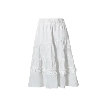 MJB Casual Long Skirts Women's White