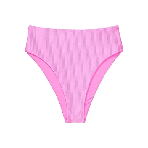 Victoria's Secret PINK HIGH-WAIST CHEEKY BIKINI BOTTOM / Lola Pink Swimming Shorts Women's Pink
