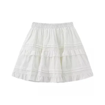 POPO.INFO Casual Short Skirts Women's White