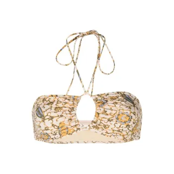 Ulla Johnson Formentara Citrus print Bikini Top
