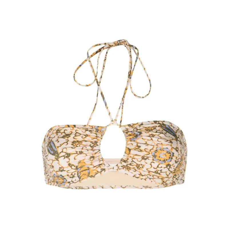 Ulla Johnson Formentara Citrus print Bikini Top-0