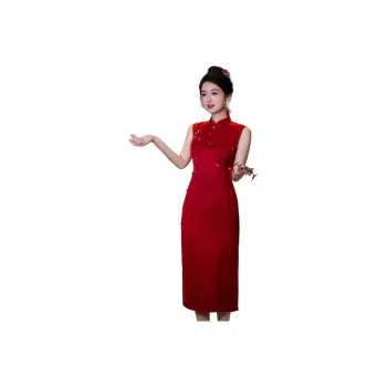 ENEESSI Cheongsam Women's Black, Red