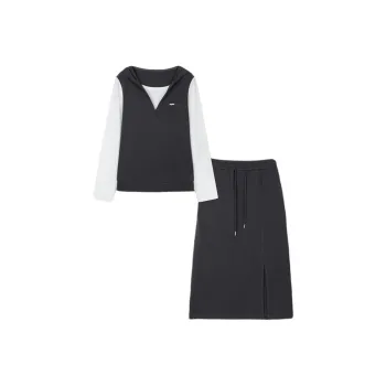 Mo Han Yi Mei Skirt Set Women's Dark Gray