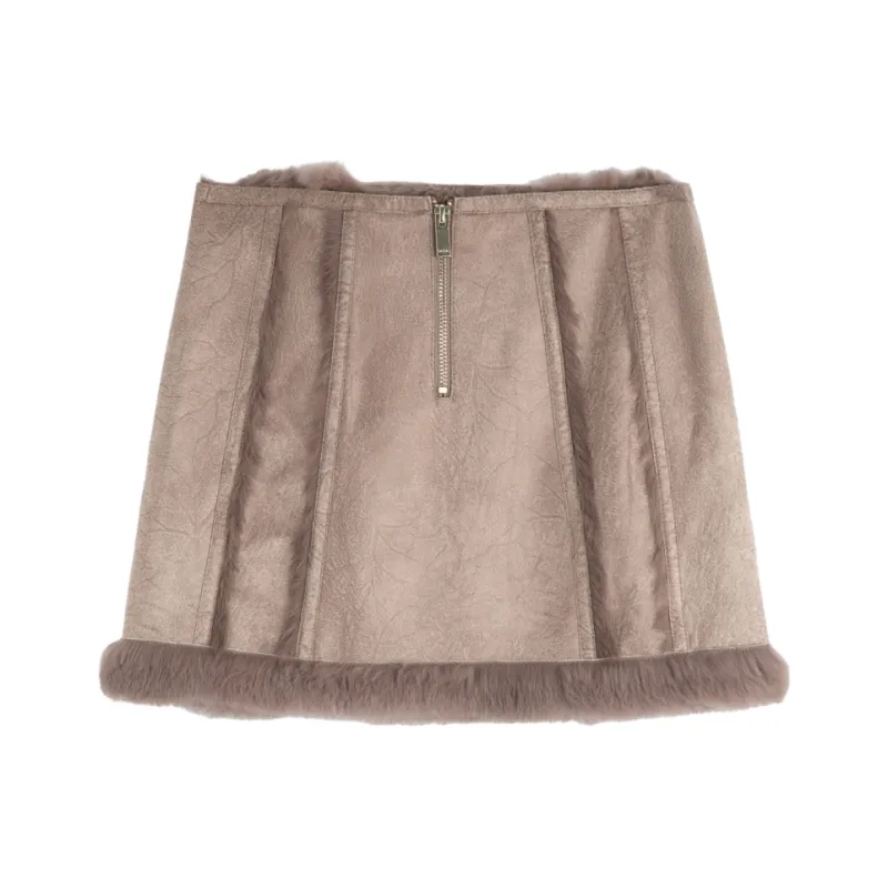 Bebe Casual Short Skirts Women's Apricot-0