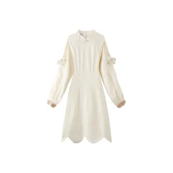 JINYE ORIENTAL Cheongsams Women's Ecru