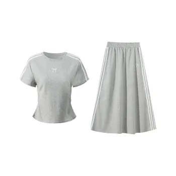 Udon House Skirt Set Women's Gray Set