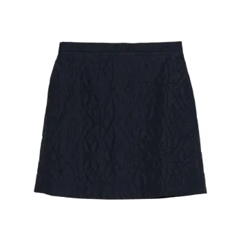 Maison Kitsune Quilted Mini Skirt