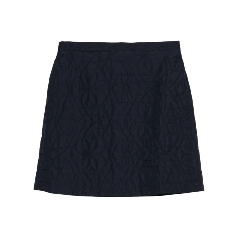Maison Kitsune Quilted Mini Skirt-0