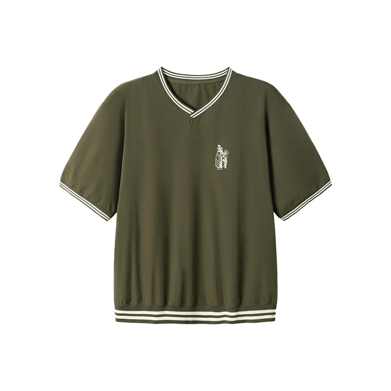 WAYNEXZAVIER T Shirts Men Army Green-0