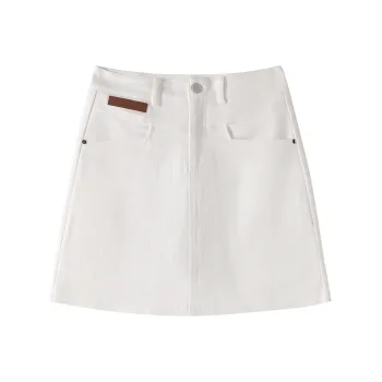 0571 Family Denim Short Skirts Women's White