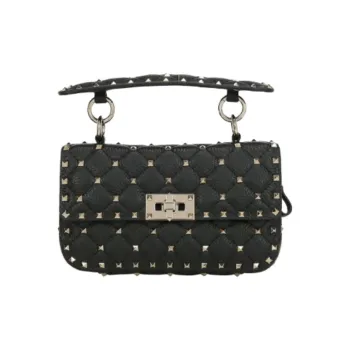 Valentino Leather One Shoulder Handbag Regular Women's Black