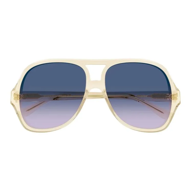 Chloe Acetate Aviator Sunglasses Unisex Gold-1