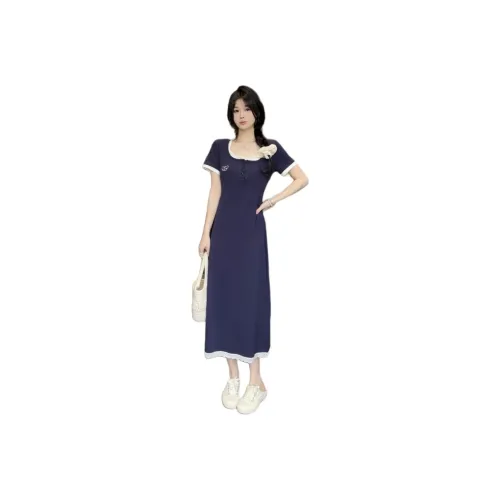 Mu Xiao Xin Short Sleeved Dress Women's
