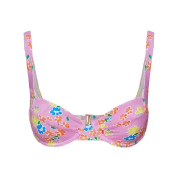 PRINCESS POLLY LOVE LETTERS UNDERWIRE BIKINI TOP Bikini Women's Pink Floral