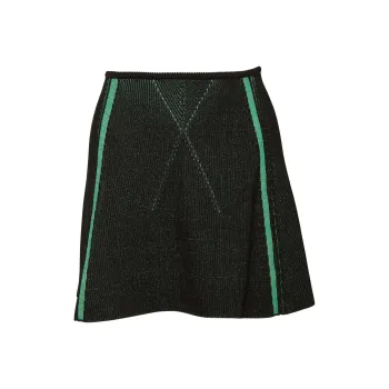 Fleur Du Mal Ribbed knit Mini Skirt