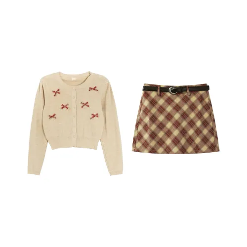COSYISM Christmas Psalms Skirt Set Women's