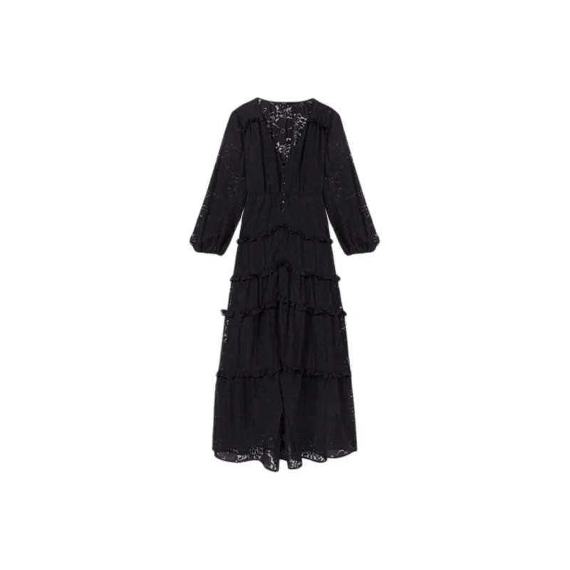Maje Lace Maxi Dress-0