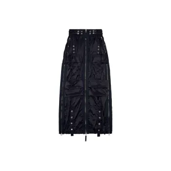 DIESEL O Crep Cargo Maxi Skirt