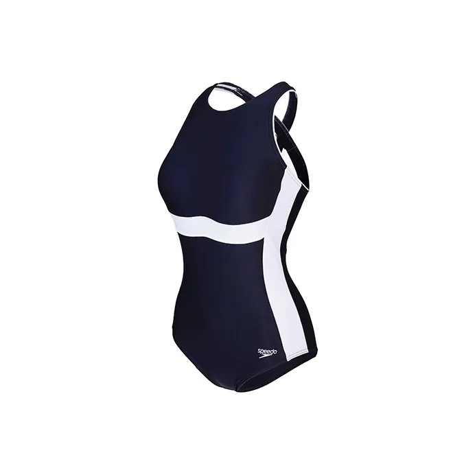 Speedo One Piece Swimsuits Women's Dark Blue/White-0