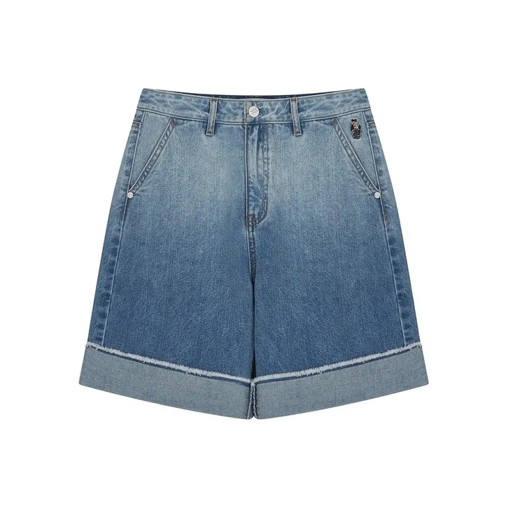 Teenie Weenie Denim Shorts Women's Medium Blue-0