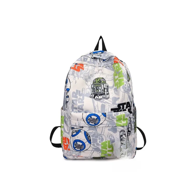 AIBAG Oxford Backpack Unisex Black/Orange/Green-14