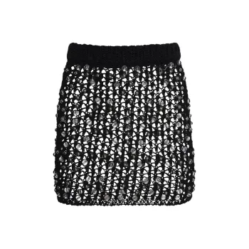 COPERNI Beaded Knitted Skirt 'Black'