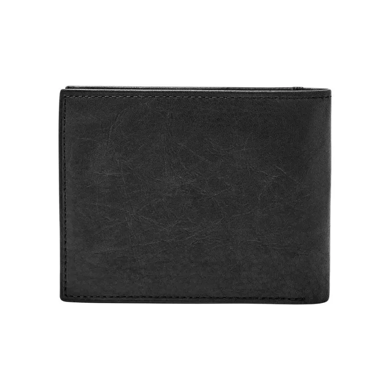 FOSSIL Leather Wallet Regular Men's Black-1