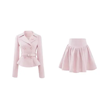 Blovelan Skirt Set Women's Rose Pink