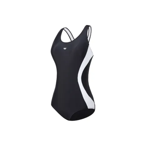 Watertime One Piece Swimsuits Women's Black White