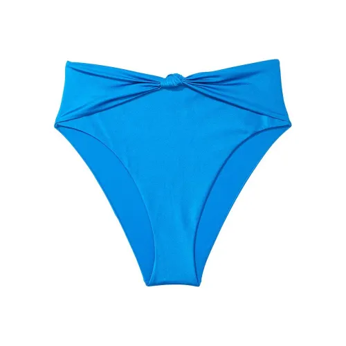 Victoria's Secret Knotted High-Waist Cheeky Bikini Bottom/SB Swimming Shorts Women's Stunning Blue