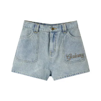 LEDIN Denim Shorts Women's Light Denim Blue