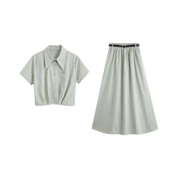 LSVE Skirt Set Women's Light Green