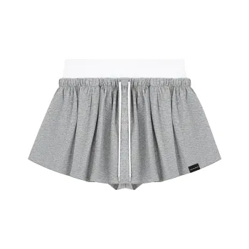CALLED BACK Casual Short Skirts Women's Gray